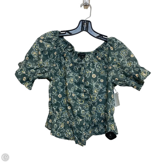 Top Short Sleeve By J. Crew In Green, Size: Xs