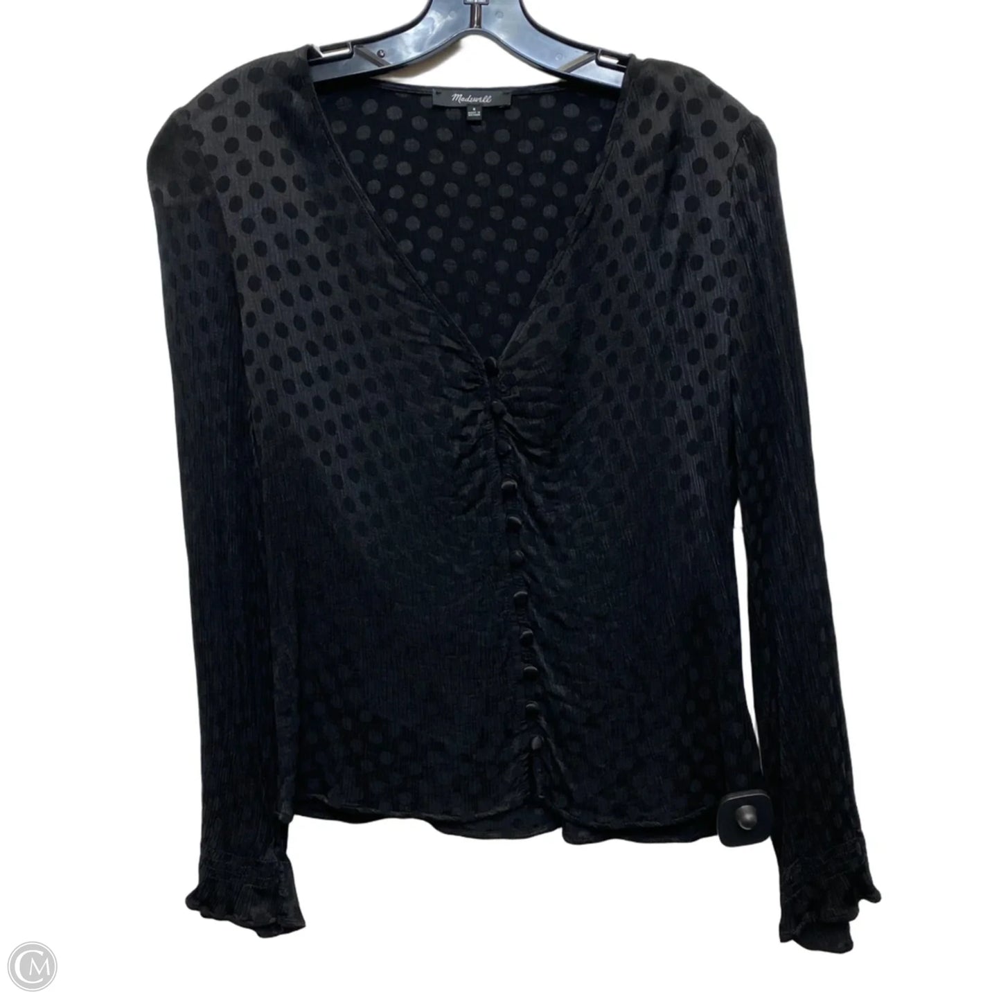Top Long Sleeve By Madewell In Black, Size: M