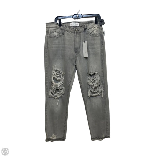 Jeans Straight By Flying Monkey In Grey, Size: 10