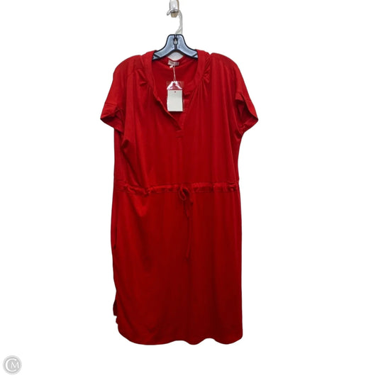 Dress Casual Short By Mingriya In Red, Size: 2x