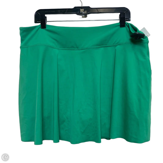 Athletic Skort By Members Mark In Green, Size: Xxl