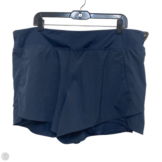 Athletic Skort By Avia In Blue, Size: Xxl