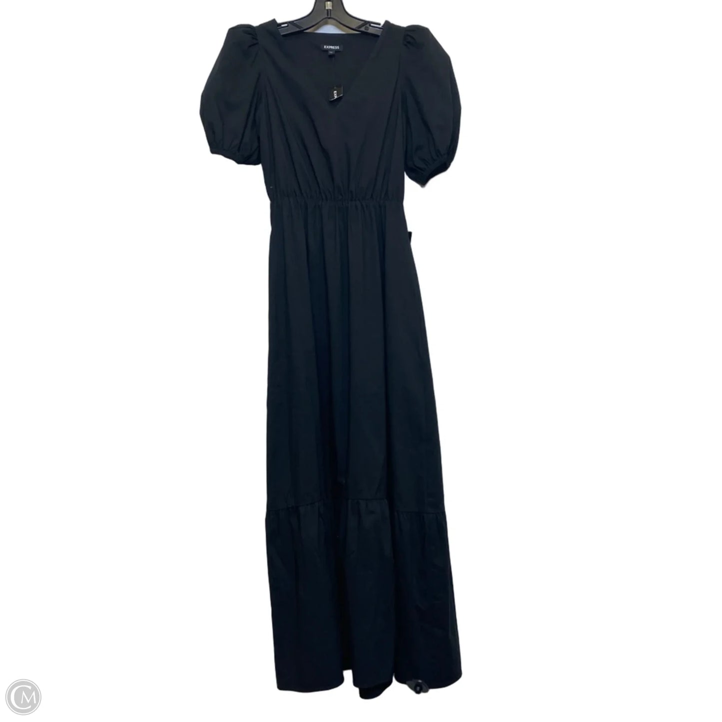 Dress Casual Maxi By Express In Black, Size: Xs