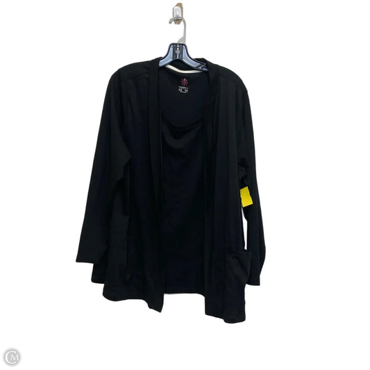 Top Long Sleeve By Isaac Mizrahi In Black, Size: 2x