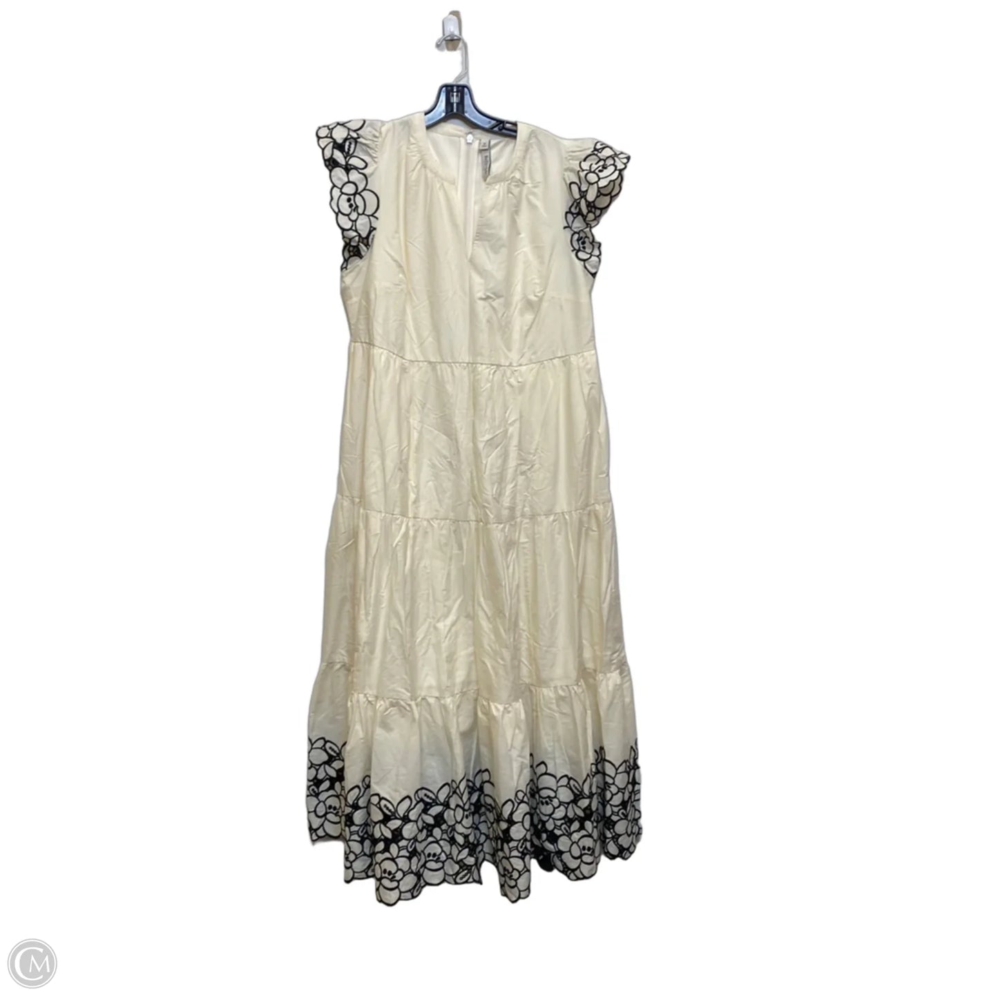 Dress Casual Midi By Torrid In Cream, Size: M