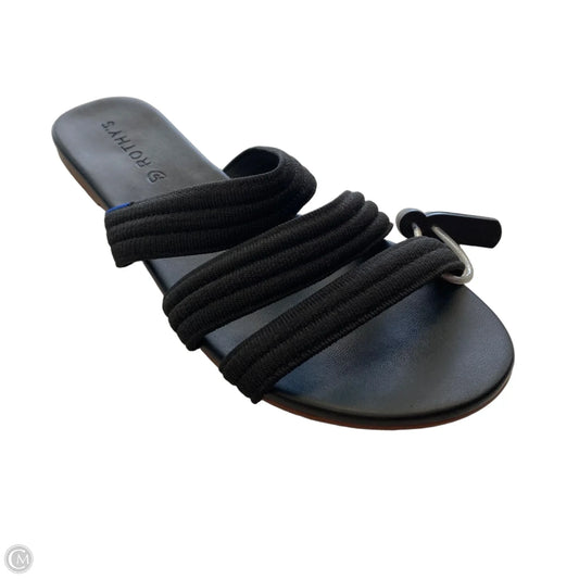 Sandals Designer By Rothys In Black, Size: 8.5