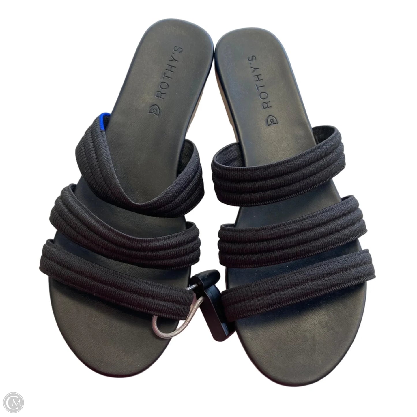 Sandals Designer By Rothys In Black, Size: 8.5