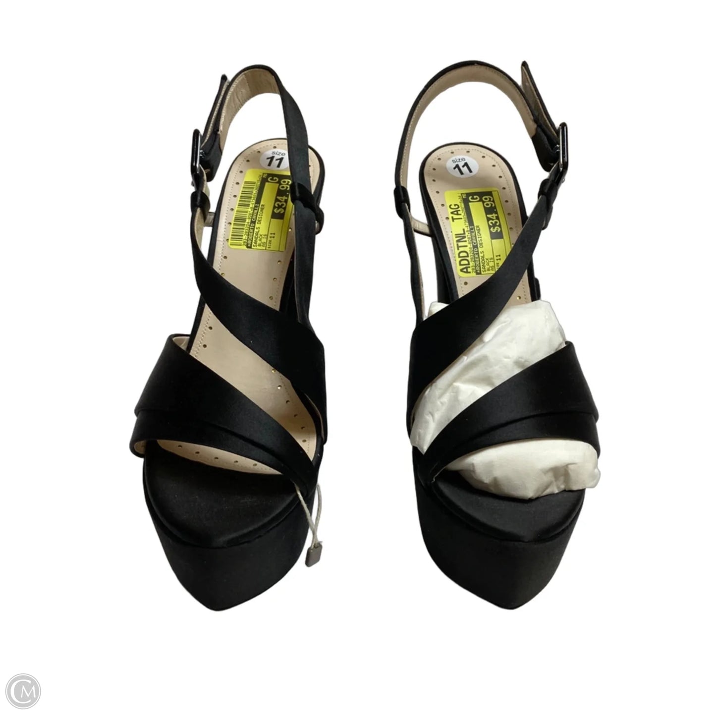 Sandals Designer By Roberto Cavalli In Black, Size: 11