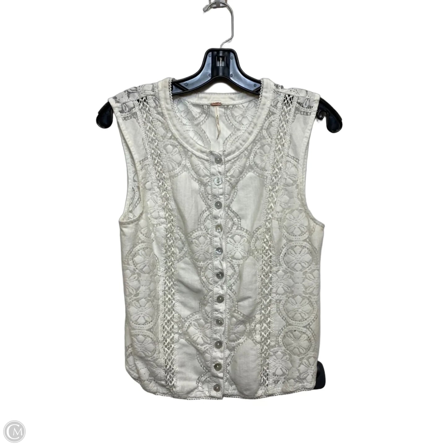 Top Sleeveless By Free People In White, Size: S
