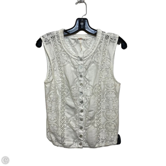 Top Sleeveless By Free People In White, Size: S