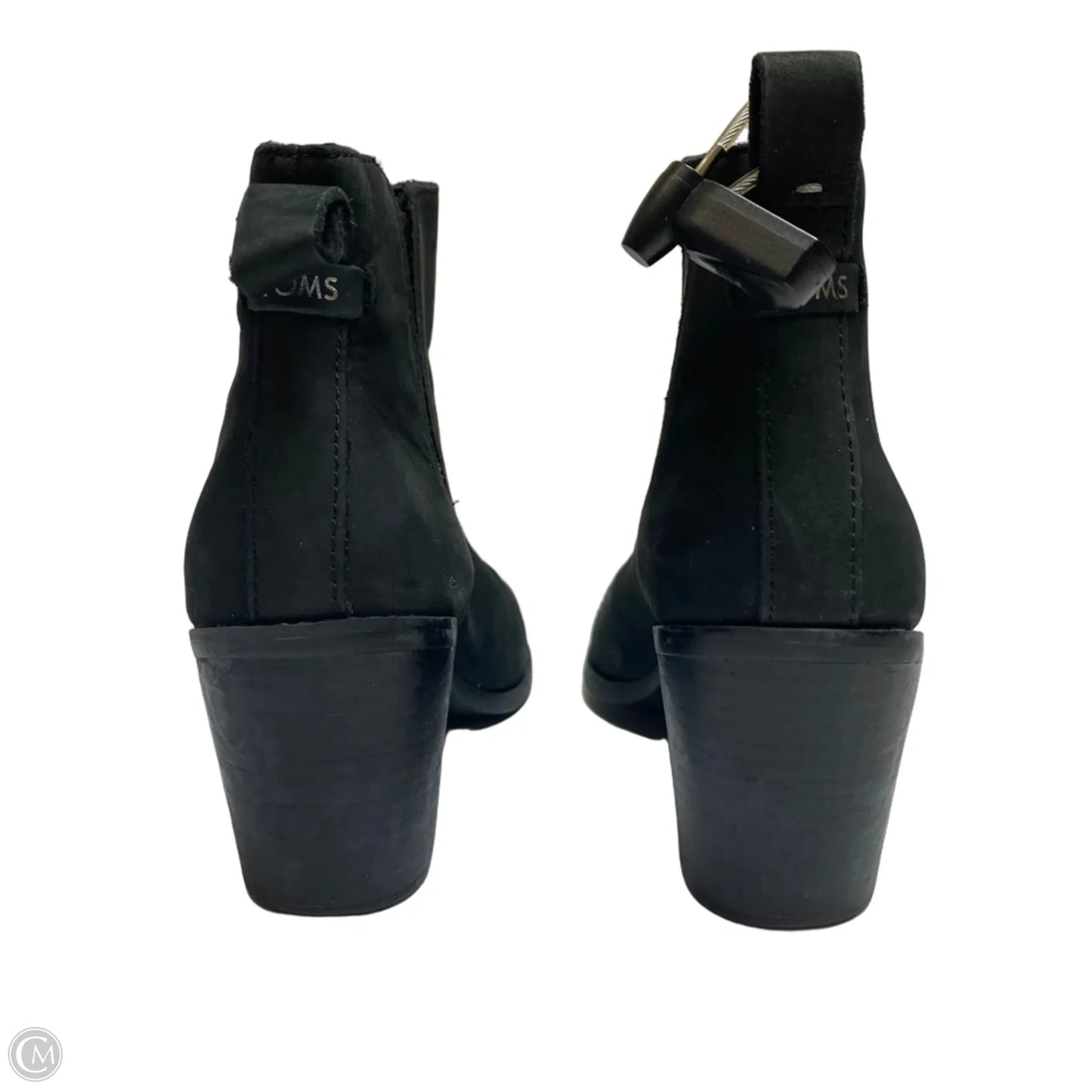 Boots Ankle Heels By Toms In Black, Size: 10