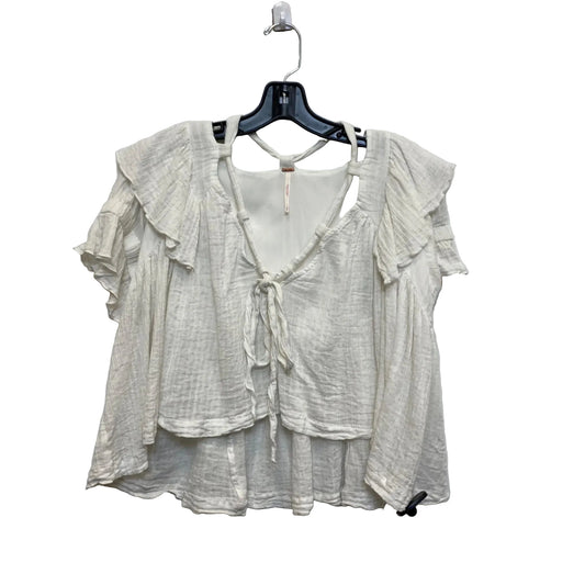 Top Short Sleeve By Free People In White, Size: Xs