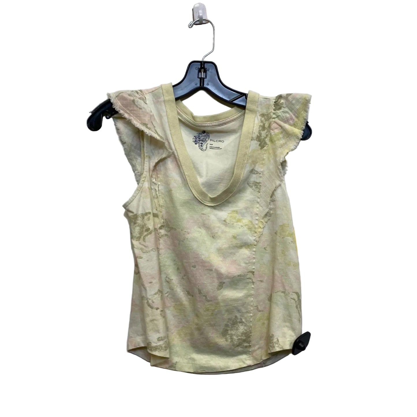 Top Sleeveless By Pilcro In Yellow, Size: Xsp