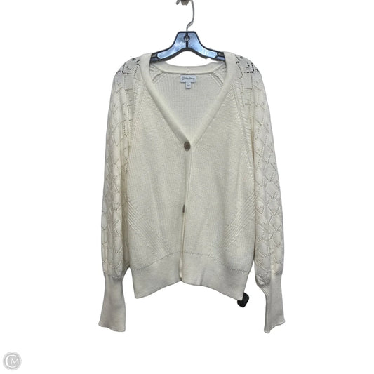 Sweater Cardigan By The Drop In White, Size: Xxl