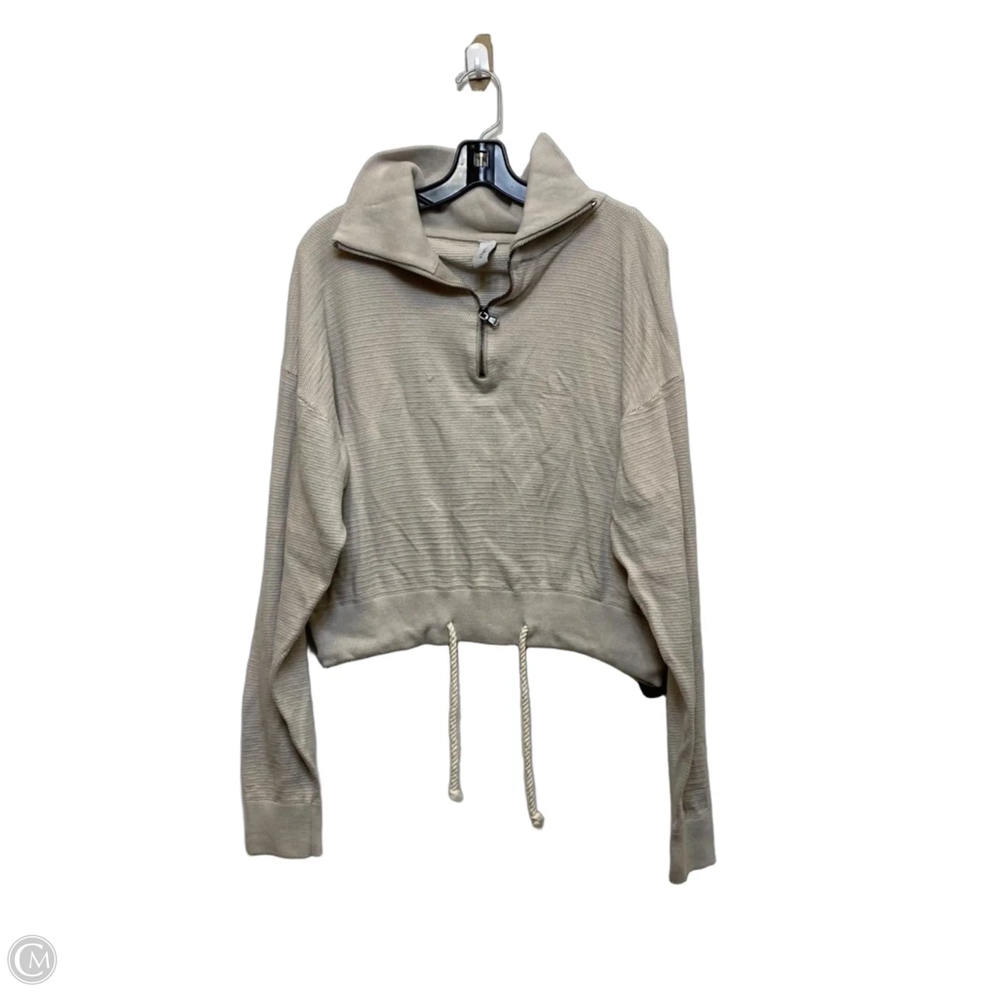 Sweatshirt Collar By Varley In Cream, Size: M