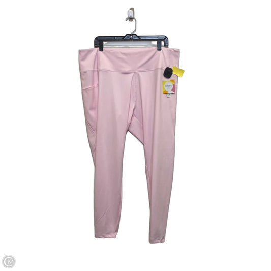 Athletic Leggings By Crown And Ivy In Pink, Size: 3x