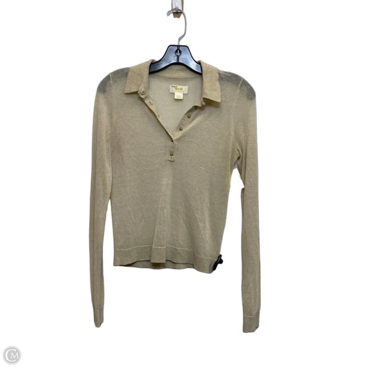 Top Long Sleeve By Maeve In Gold, Size: S