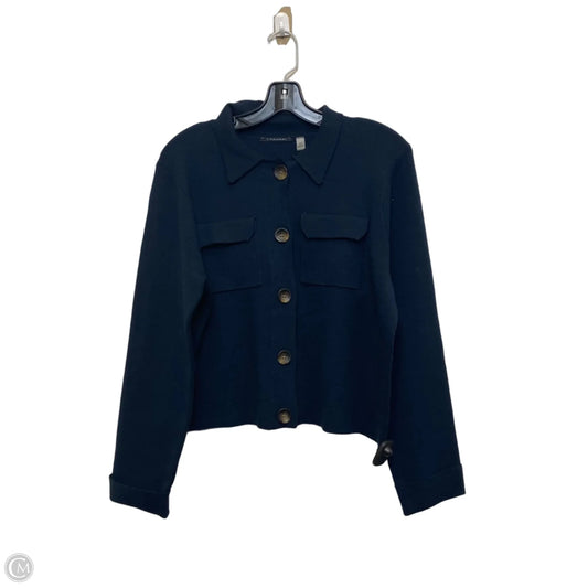 Sweater Cardigan By T Tahari In Navy, Size: M
