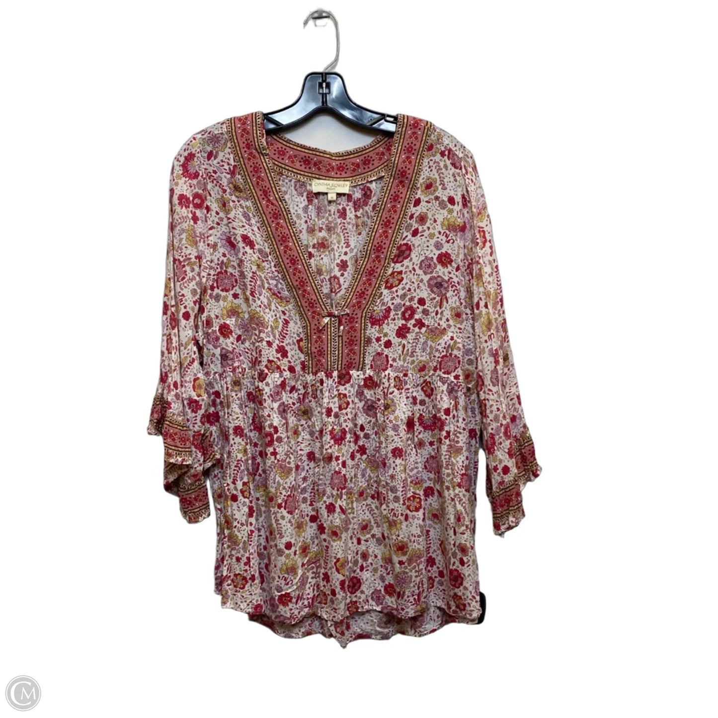 Top Long Sleeve By Cynthia Rowley In Pink, Size: 1x