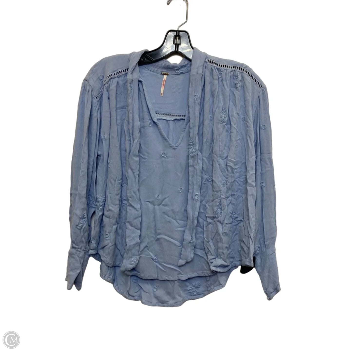 Top Long Sleeve By Free People In Blue, Size: Xs