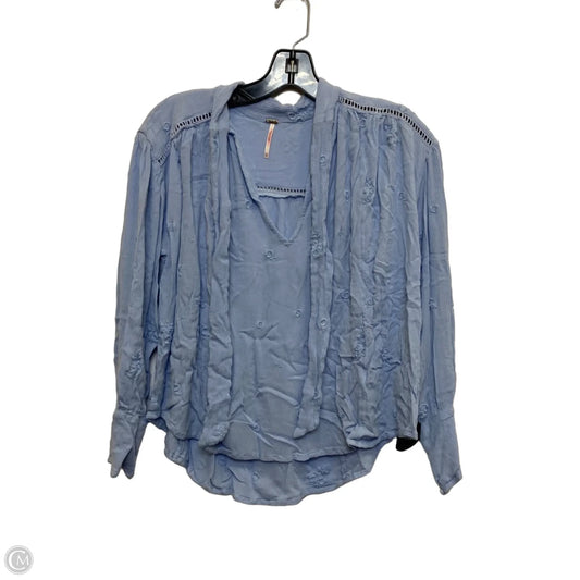Top Long Sleeve By Free People In Blue, Size: Xs