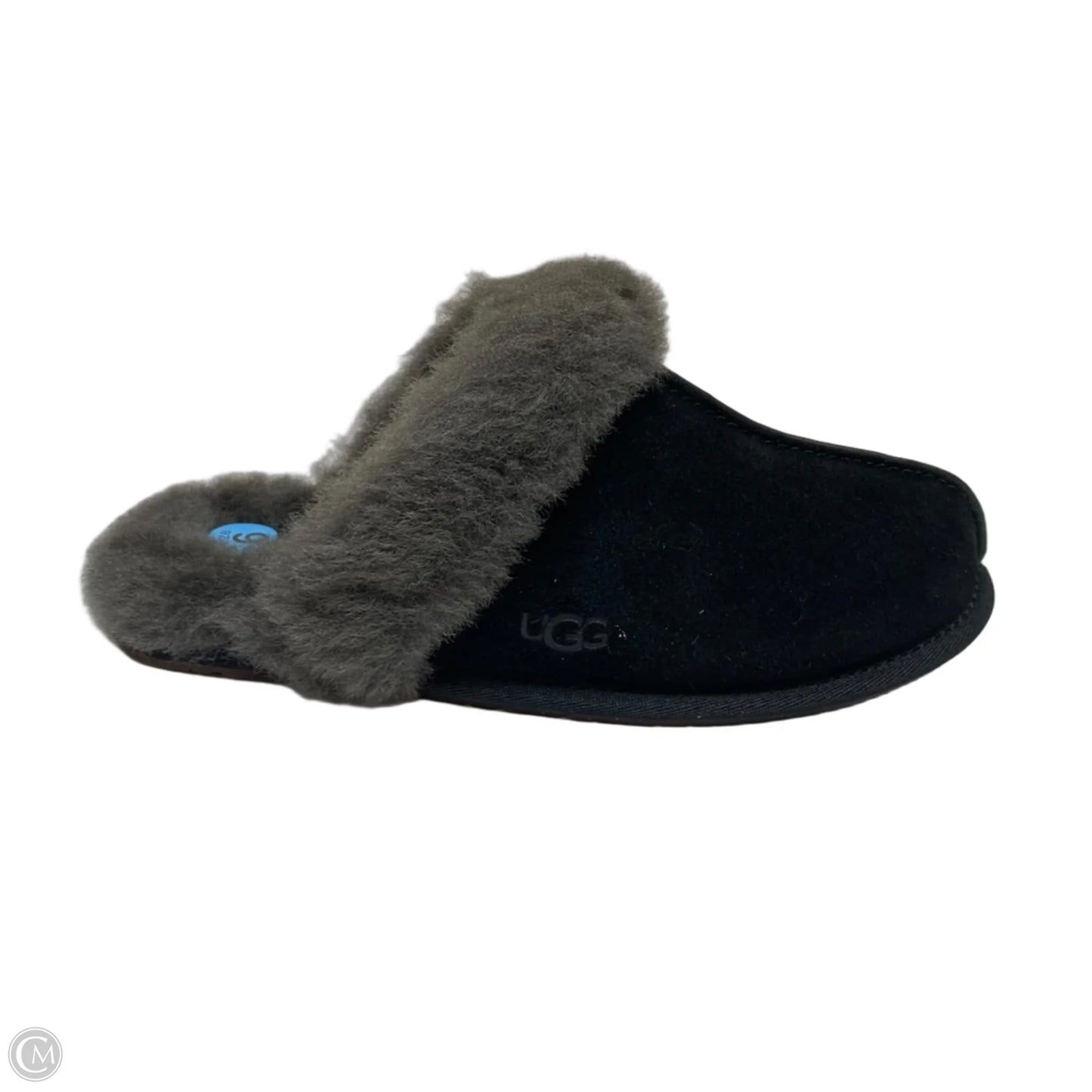 Slippers Designer By Ugg In Black, Size: 6
