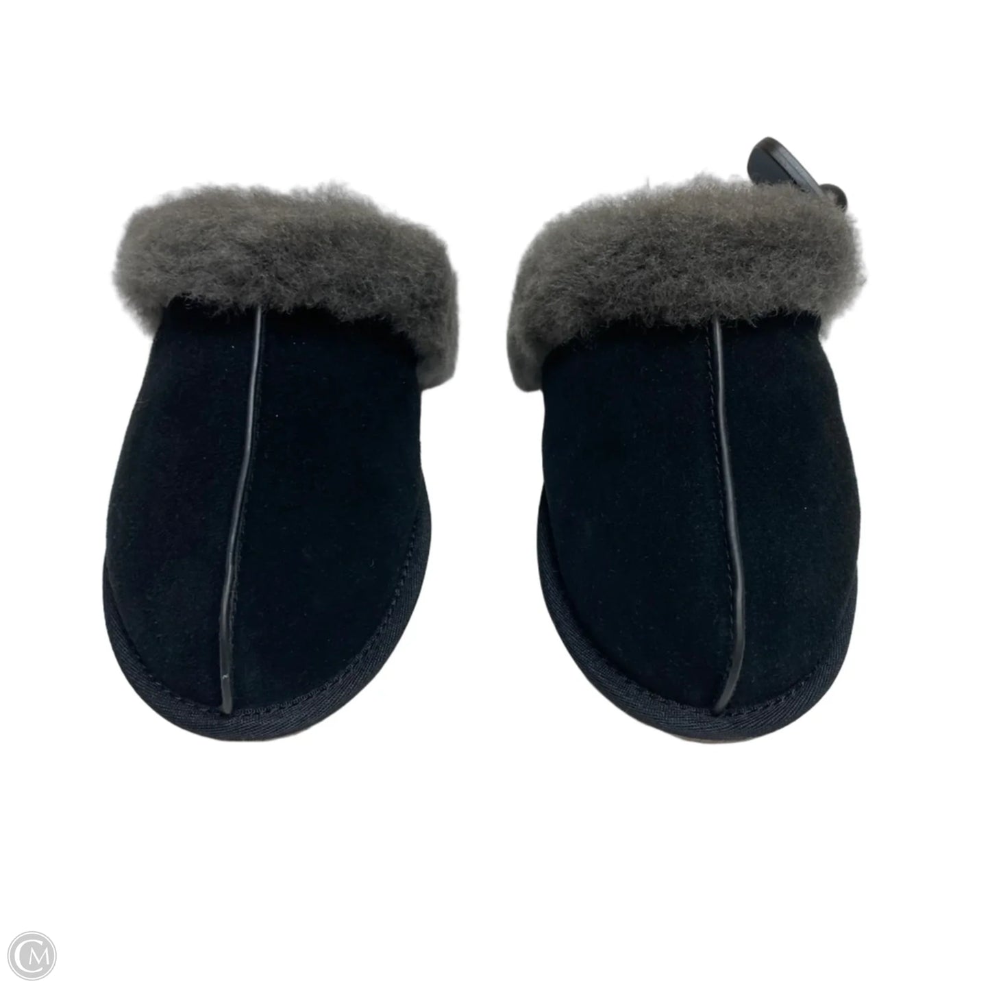 Slippers Designer By Ugg In Black, Size: 6