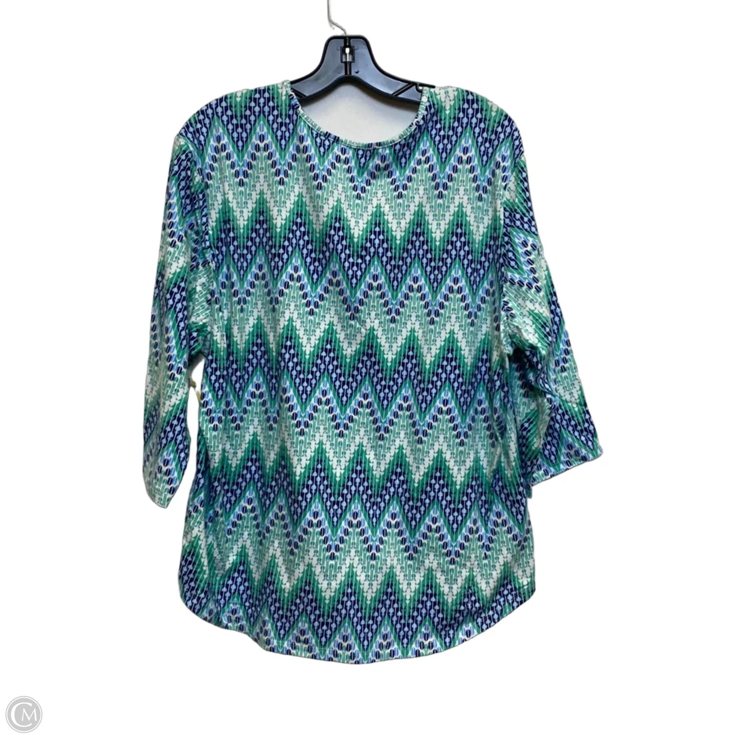 Top Long Sleeve By Southern Lady In Green, Size: 1x