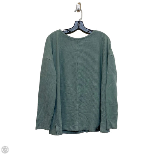 Top Long Sleeve By Ava & Viv In Green, Size: 1x