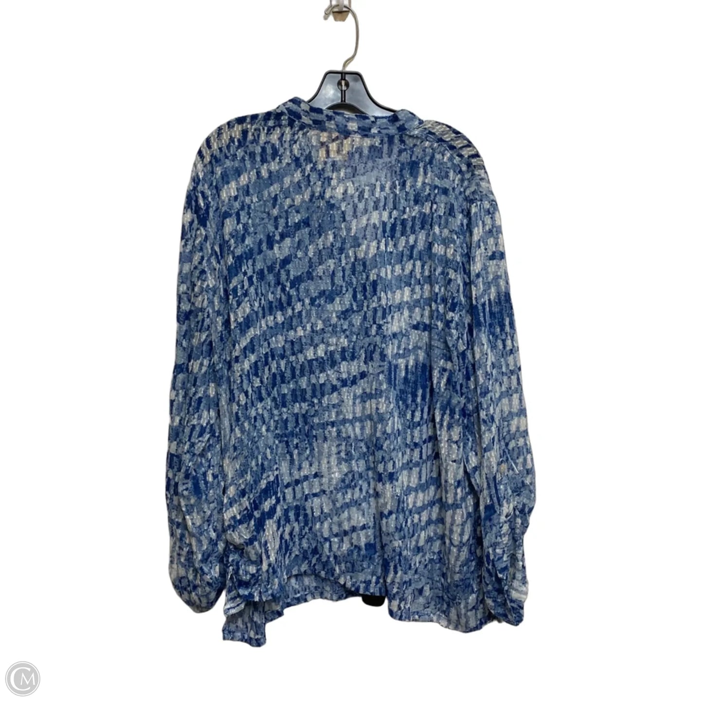 Top Long Sleeve By Ruby Rd In Blue, Size: 3x