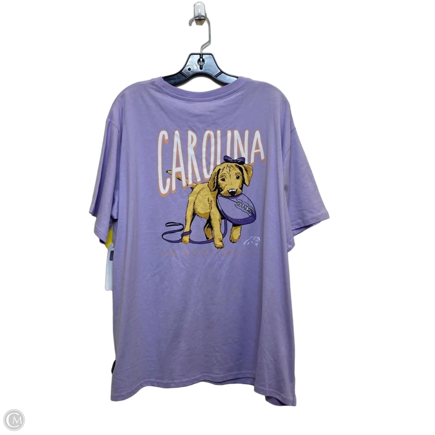 Top Short Sleeve By Nfl In Purple, Size: 2x