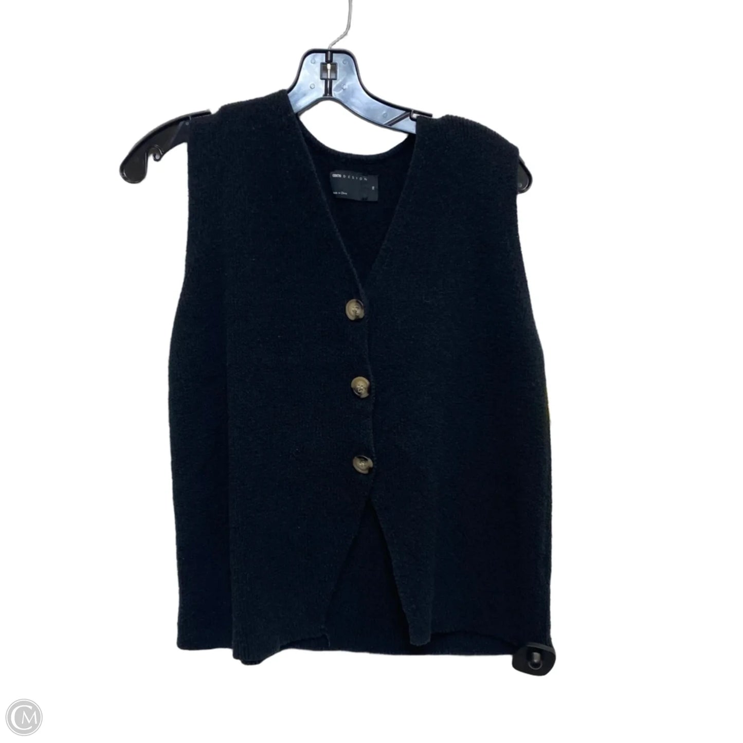 Vest Sweater By Asos In Black, Size: Xs