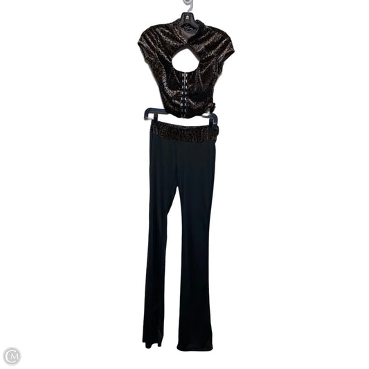 Pants Set 2pc By Fashion Nova In Animal Print, Size: S
