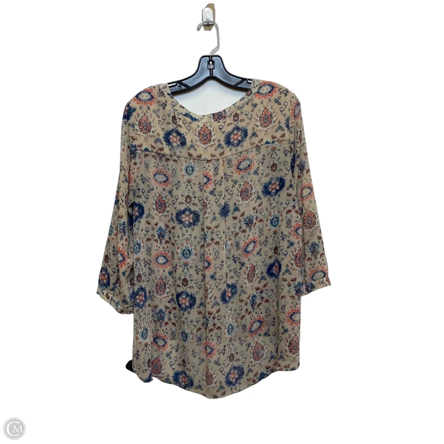 Top Long Sleeve By Maeve In Cream, Size: L