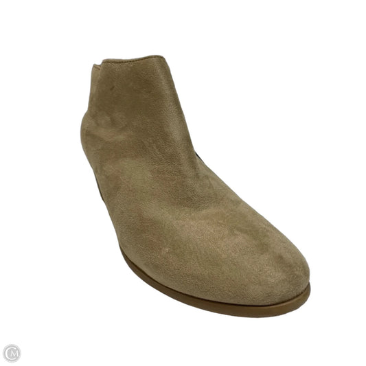 Boots Ankle Flats By Soda In Cream, Size: 9