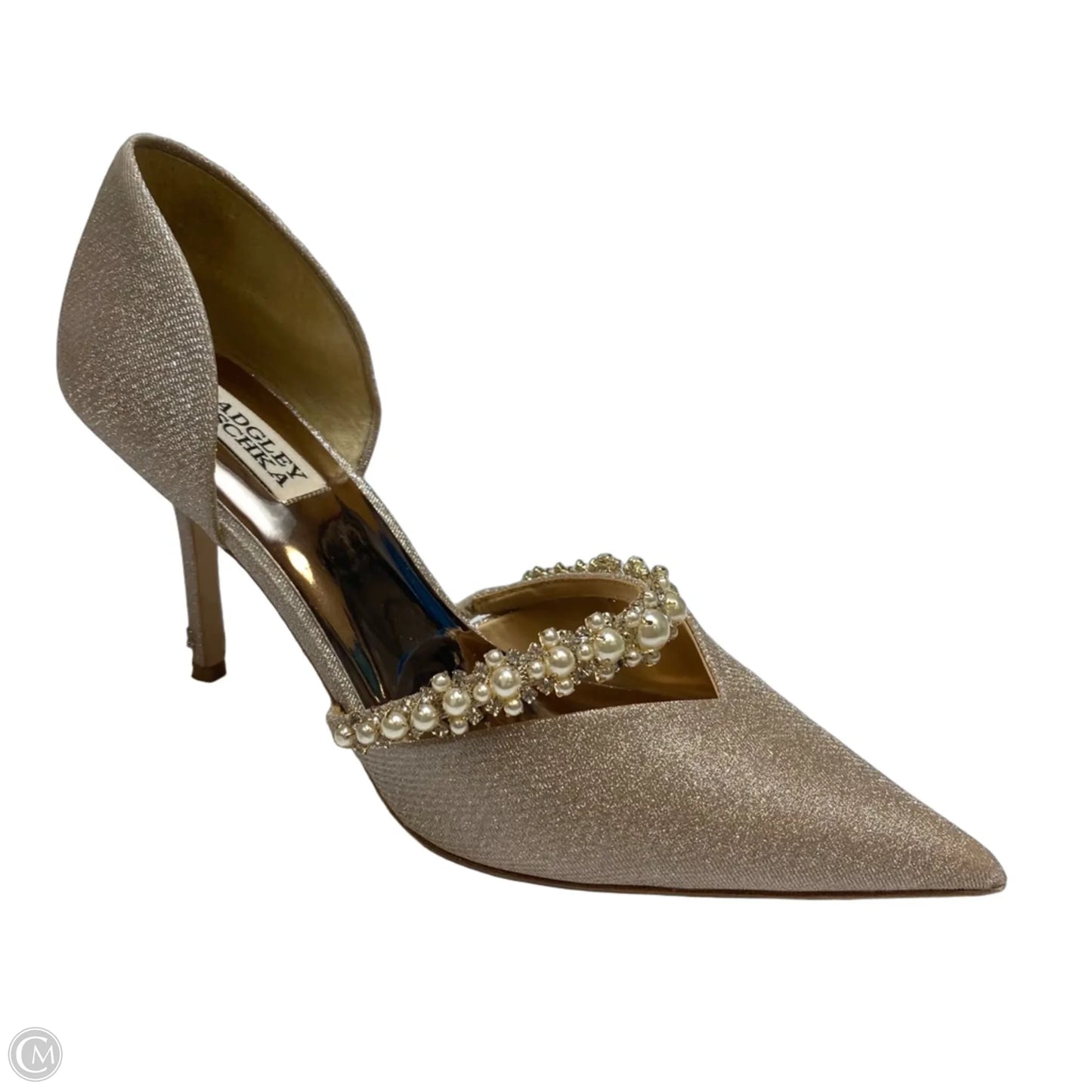 Shoes Designer By Badgley Mischka In Rose Gold, Size: 8.5