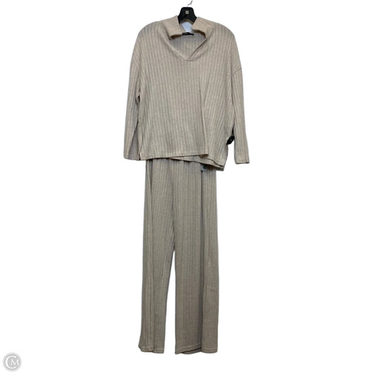 Pants Set 2pc By Shein In Cream, Size: Sp