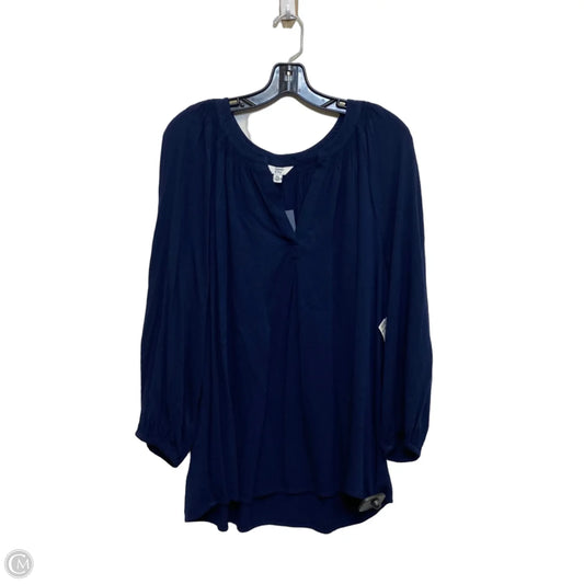 Top Long Sleeve By Crown And Ivy In Blue, Size: Xl