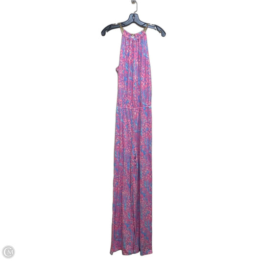 Jumpsuit Designer By Lilly Pulitzer In Blue & Pink, Size: S