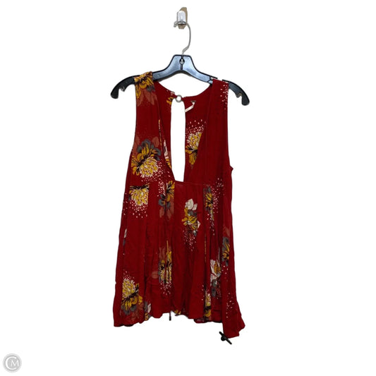 Tunic Sleeveless By Free People In Red, Size: Xs