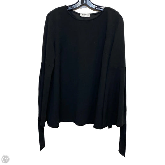 Top Long Sleeve By Purson In Black, Size: M