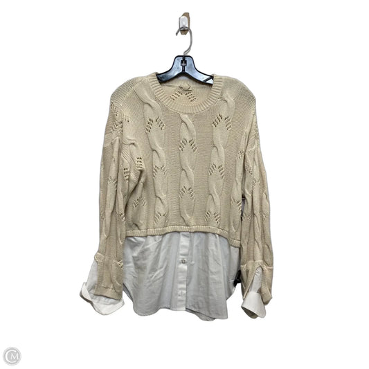 Sweater By Pilcro In Tan, Size: S
