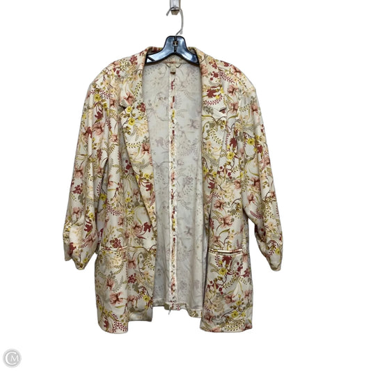 Blazer By Cato In Floral Print, Size: 3x