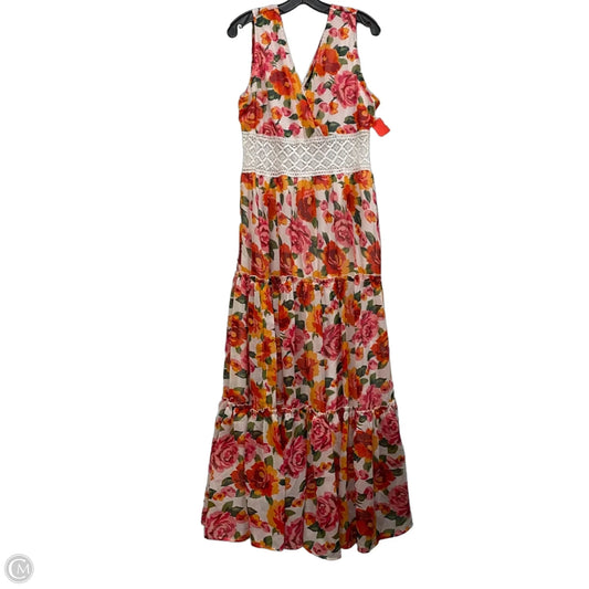 Dress Casual Midi By New York And Co In Pink, Size: Xl