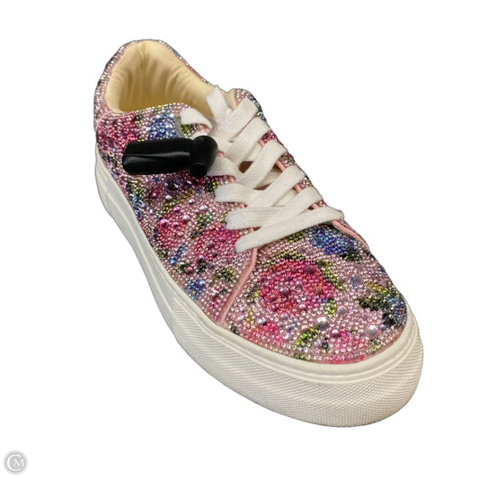 Shoes Sneakers By Betsey Johnson In Pink, Size: 9