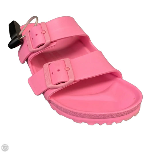 Sandals Flats By Birkenstock In Pink, Size: 7