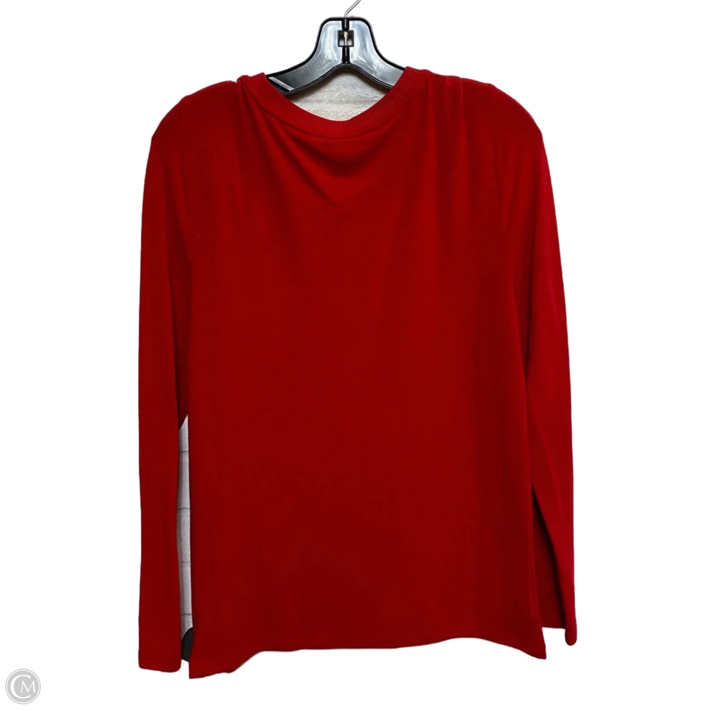 Top Long Sleeve Basic By Loft In Red, Size: Xl