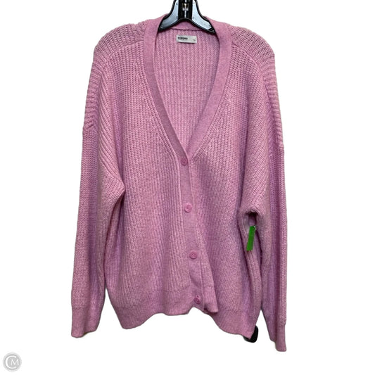 Sweater Cardigan By Sonoma In Pink, Size: L