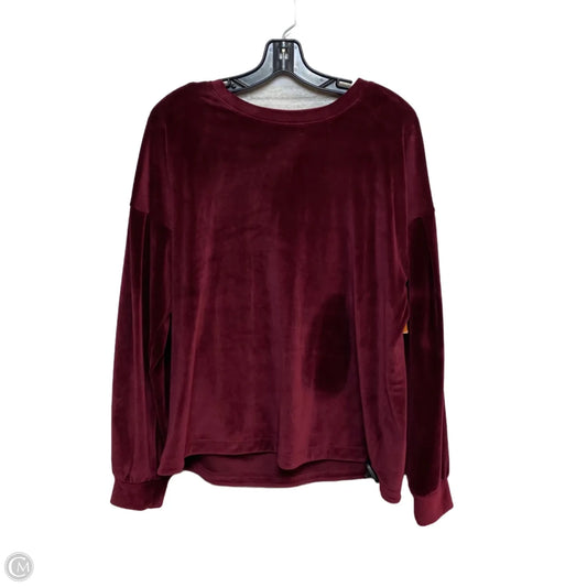 Top Long Sleeve By A New Day In Red, Size: L