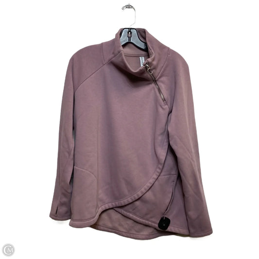 Athletic Top Long Sleeve Collar By Athleta In Purple, Size: M